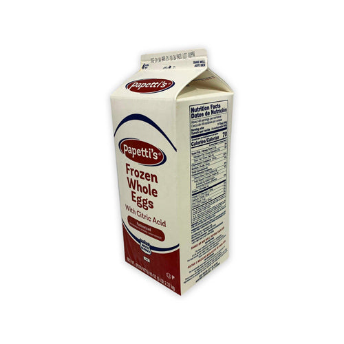 Wholesale Papetti's Whole Eggs with Citric Acid Carton 2lb- Bulk