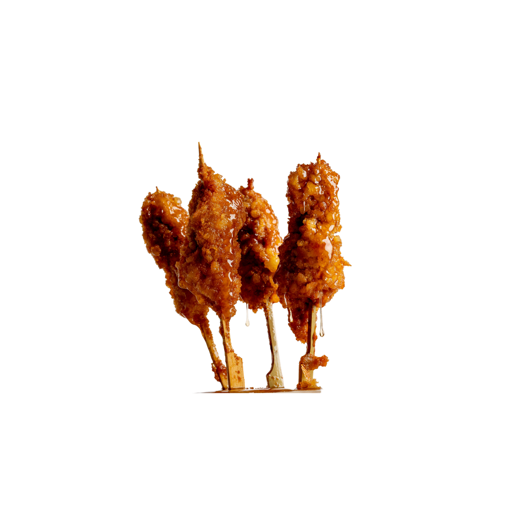 Wholesale Kabobs Case Nashville Hot Chicken & Waffle Skewer- Bulk