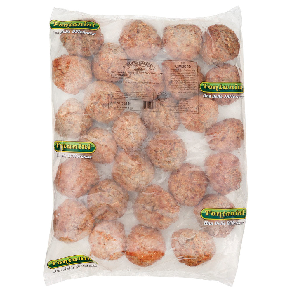 Wholesale Fontanini Case 3Oz Cooked Meatball- Bulk