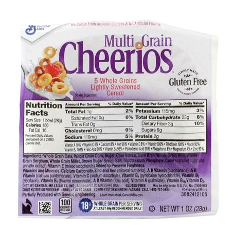 Wholesale General Mills Case Multigrain Cheerios Single Serve Bowl- Bulk