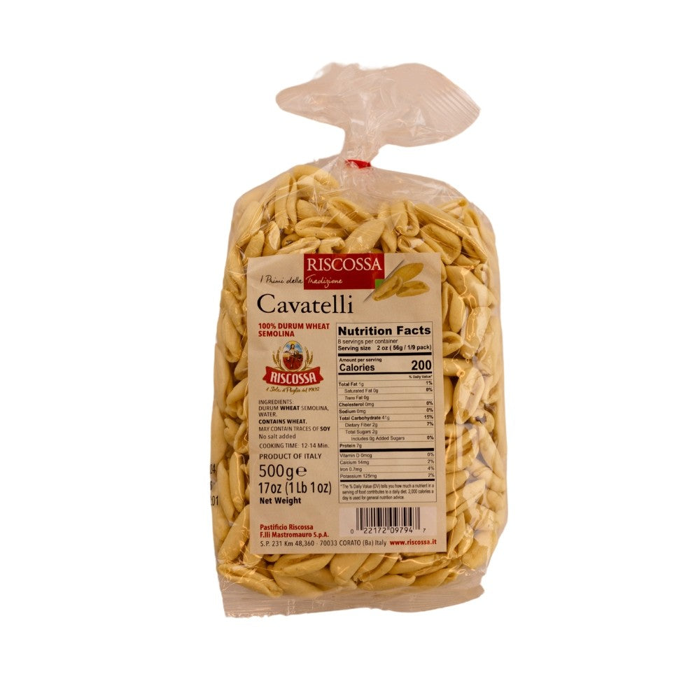 Wholesale Riscossa Cavatelli Pasta | 500 gr- Bulk