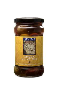 Wholesale Divina Greek Olive Mix Retail Jars- Bulk