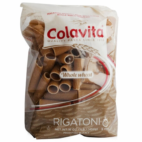 Wholesale Colavita Whole Wheat Rigatoni | 1 lb- Bulk