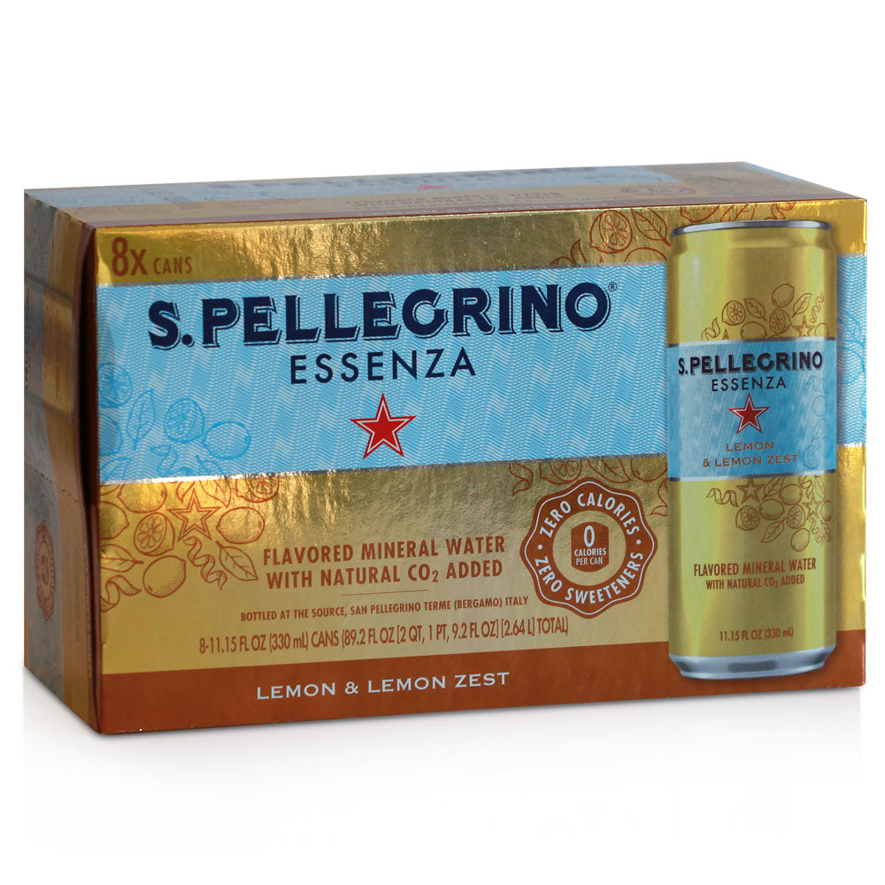 Wholesale Pellegrino Lemon Zest Sparkling Water | 11.16 oz- Bulk