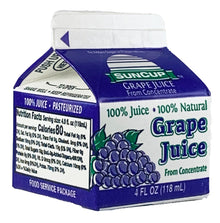 Wholesale Suncup Grape Juice 4 Oz Carton | 4 oz- Bulk
