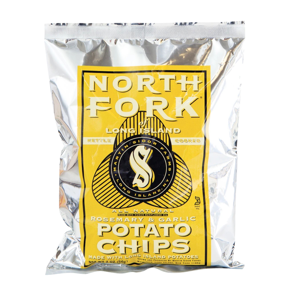 Wholesale North Fork Case 2Oz Rosemary And Garlic Potato Chips- Bulk