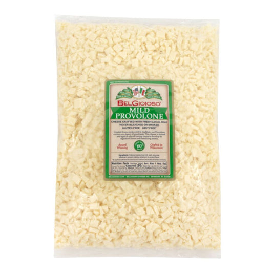 Wholesale Belgioioso Each Mild Provolone Cheese Cubes- Bulk