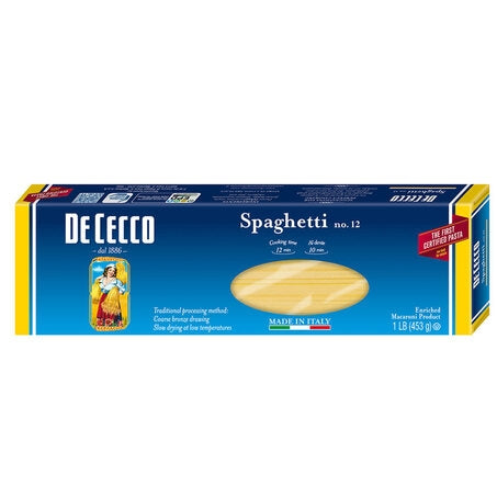 Wholesale De Cecco Case Spaghetti Pasta #12- Bulk