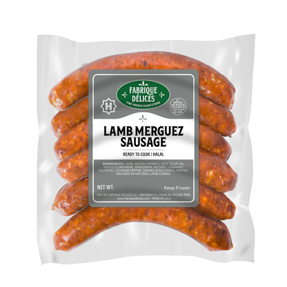 Wholesale Fd Halal Lamb Merguez Sausage Twn- Bulk