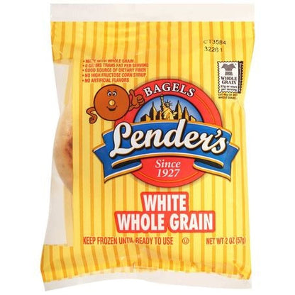 Wholesale Lenders Case Whole Grain Bagel Individually Wrapped- Bulk