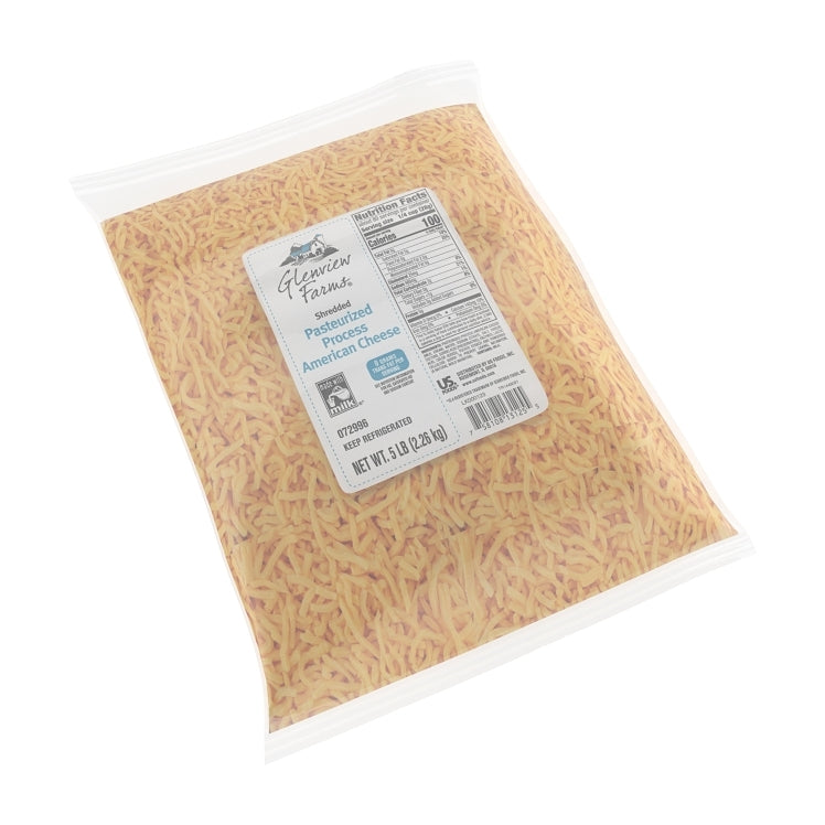 Wholesale Glenview Farms CHEESE, AMERICAN SHREDDED FEATHER PROCESSED BAG REF- Bulk