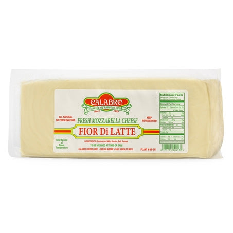Wholesale Calabro Case Fresh Mozzarella Cheese Fior Di Latte Loaf- Bulk