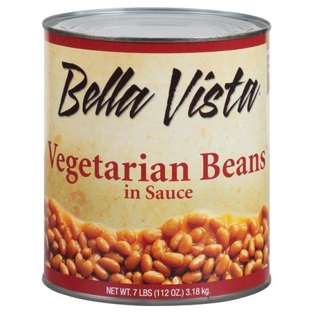 Wholesale Bella Vista Case Vegetarian Beans In Sauce- Bulk