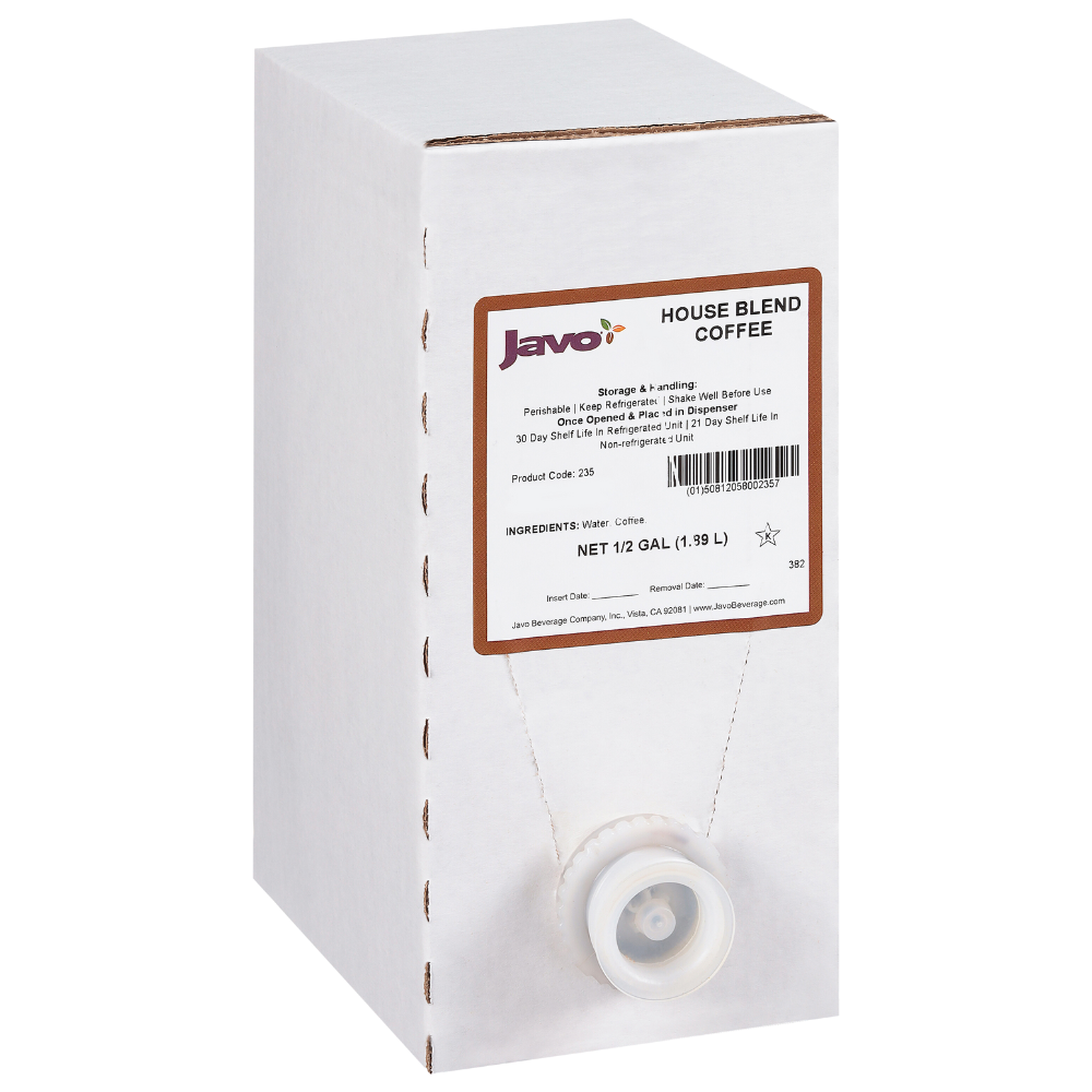 Wholesale Javo House Blend Coffee | .5 gl- Bulk
