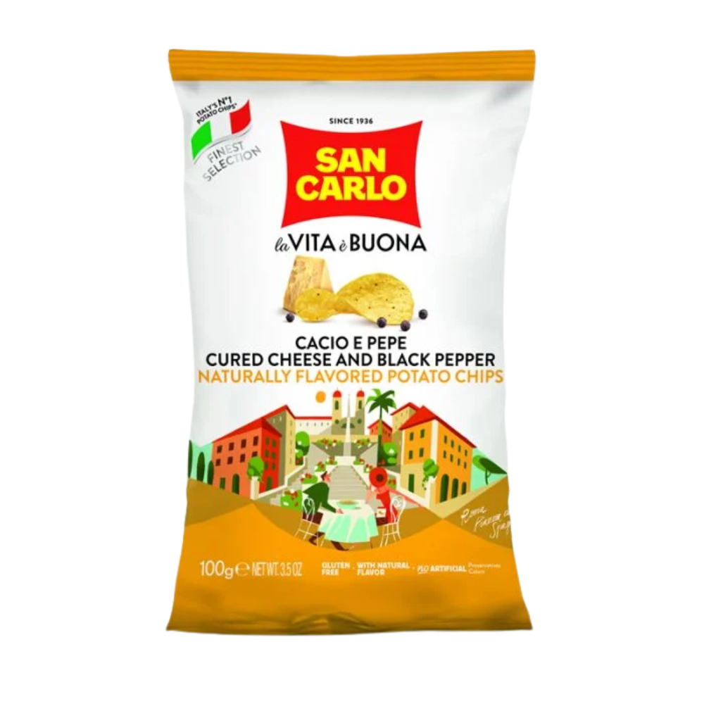 Wholesale San Carlo Case Cacio E Pepe Potato Chips- Bulk