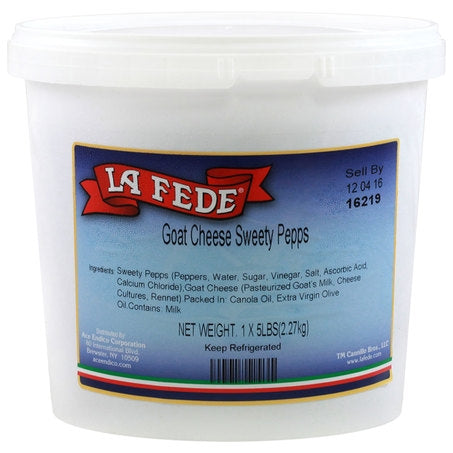 Wholesale La Fede Case Goat Cheese Sweety Pepps- Bulk