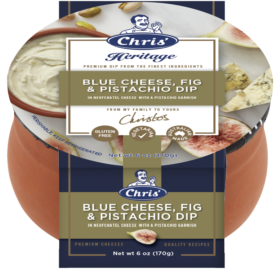 Wholesale Heritage Blue Cheese Fig Pistachio- Bulk