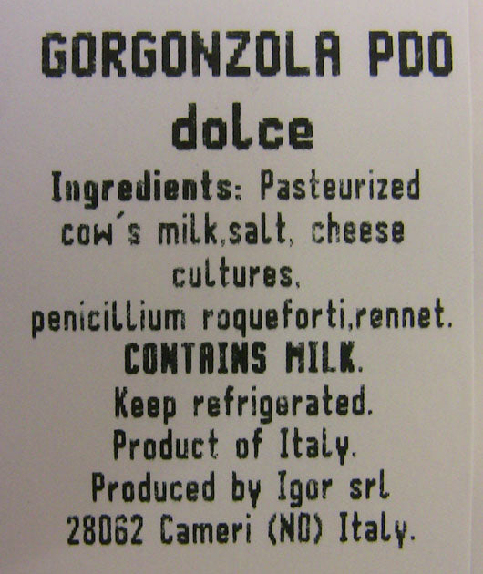 Wholesale Gorgonzola Dolce Wedge- Bulk