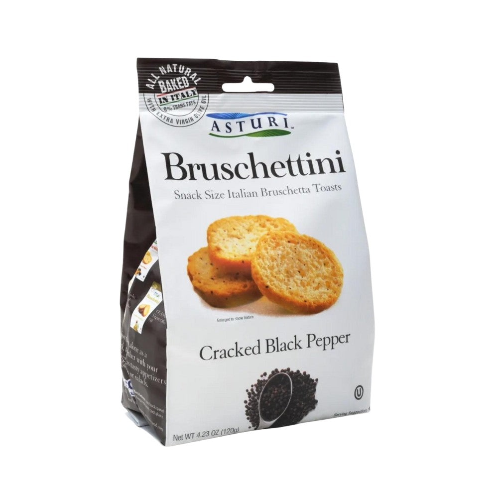 Wholesale Asturi Case Cracked Black Pepper Bruschettini- Bulk