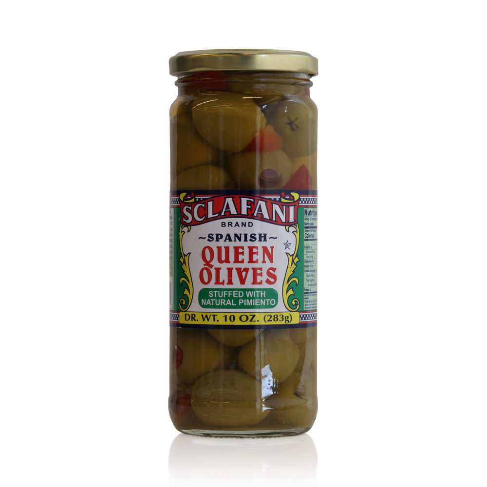 Wholesale Sclafani Stuffed Queen Olives | 10 oz- Bulk