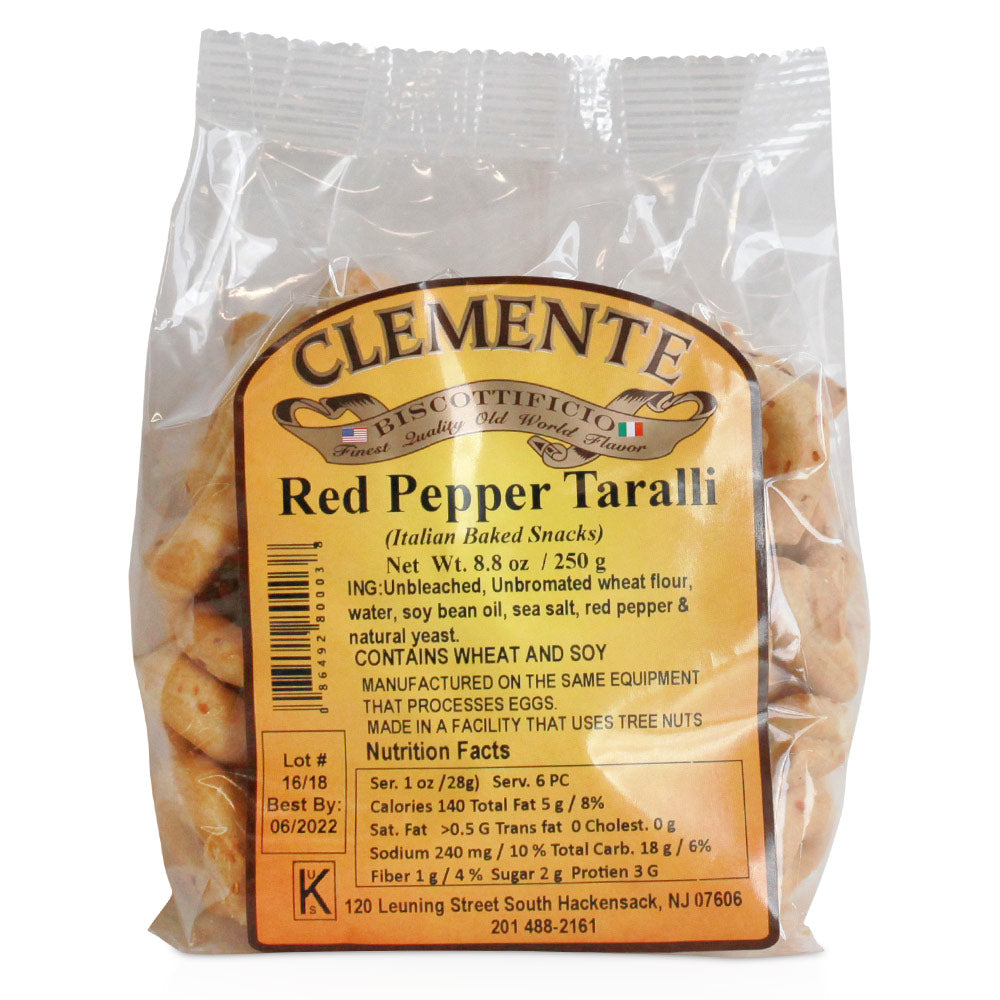 Wholesale Clemente Case Red Pepper Taralli- Bulk
