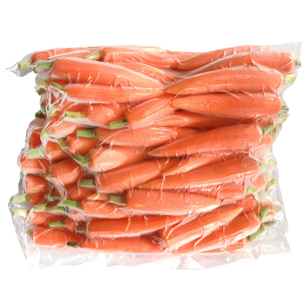 Wholesale BoxNCase Case Baby Peeled Carrots With Tops- Bulk