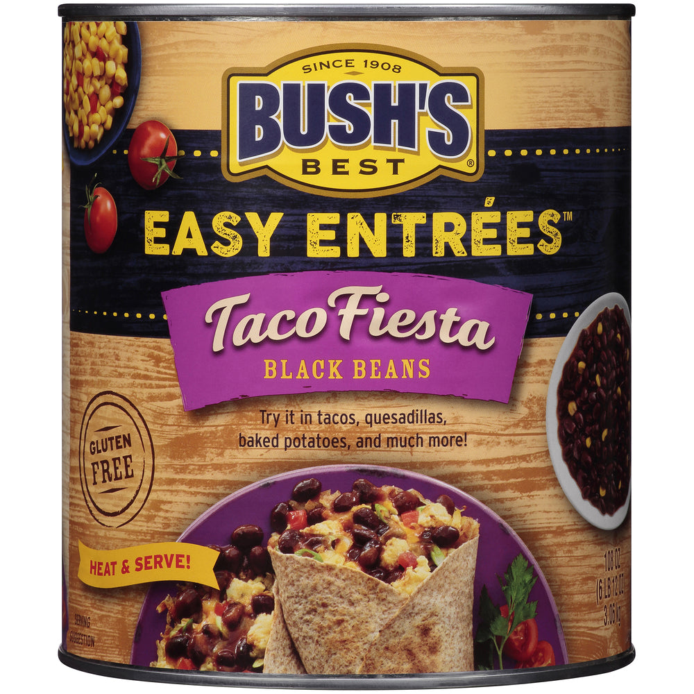 Wholesale Bush'S * Taco Fiesta Black Beans | 108 oz- Bulk