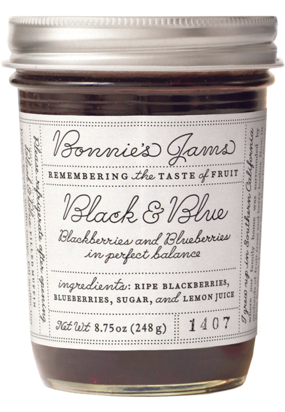 Wholesale Bonnie`S Blackberry/Blueberry Jam- Bulk