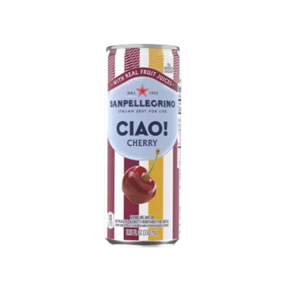 Wholesale Sanpellegrino Sparkling Cherry Beverage | 11.15oz (330ml)- Bulk