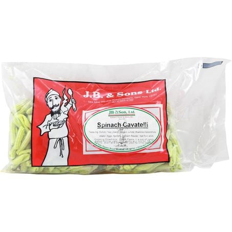 Wholesale Jb & Son Frozen Spinach Cavatelli Pasta | 16 oz- Bulk