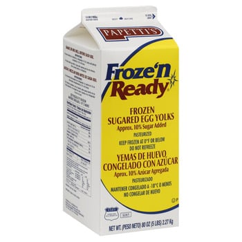 Wholesale Papetti's Egg Yolks Sugar Carton 5lb- Bulk