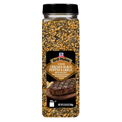 Wholesale Grill Mates Case Cracked Pepper And Galic Sea Salt Seasoning- Bulk