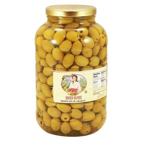 Wholesale Indigo Case Green Queen Pitted Olive- Bulk