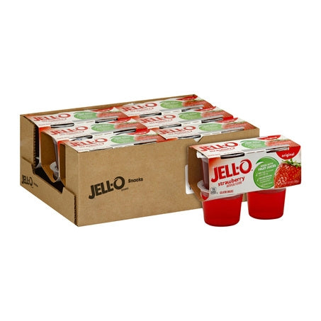 Wholesale Jell-O Case Strawberry Jello Ready To Eat- Bulk