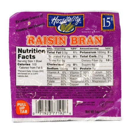 Wholesale Hospitality Case Whole Grain Raisin Bran Cereal Bowl- Bulk