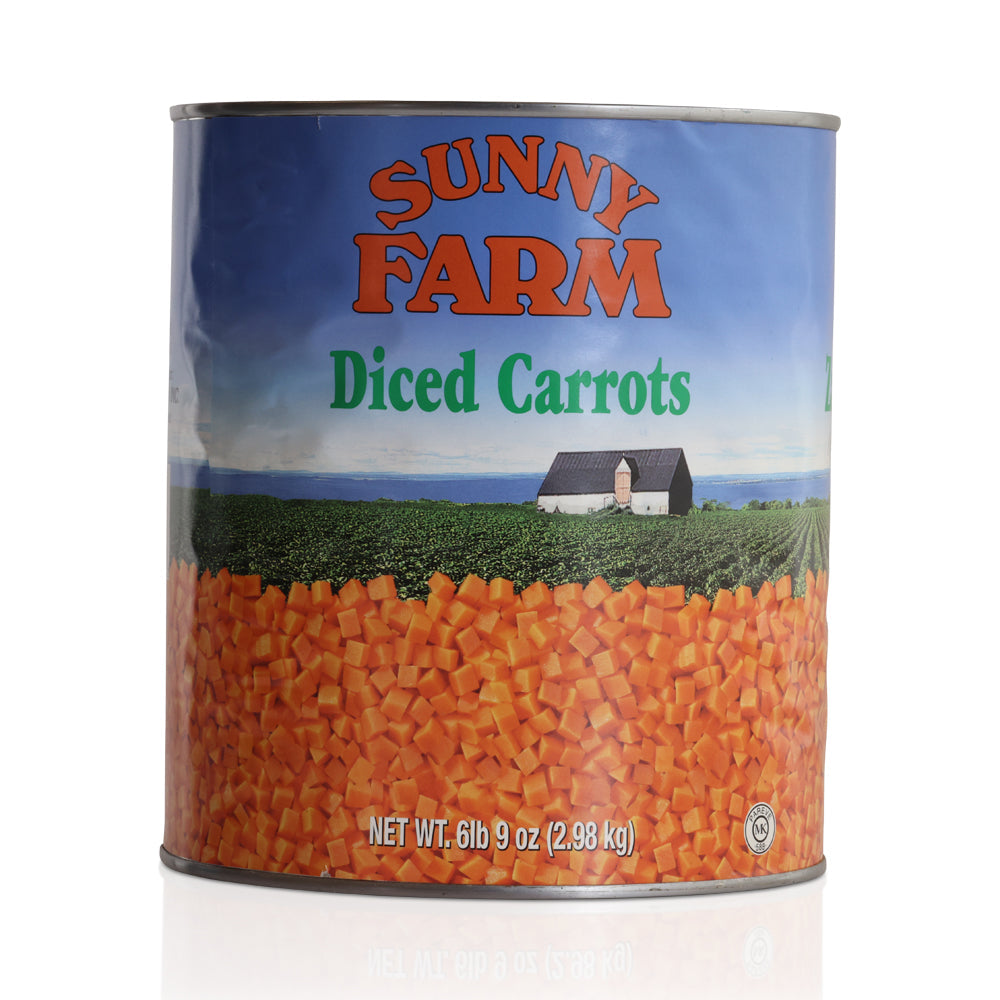 Wholesale BoxNCase Case Diced Carrots Canned- Bulk