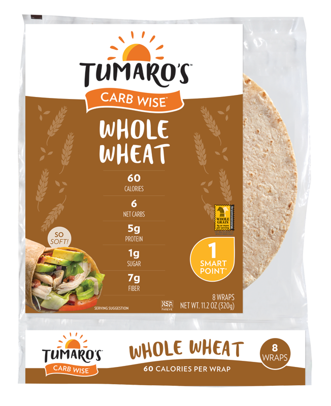 Wholesale Tumaros Low Carb Wraps 8' Wholewhea- Bulk
