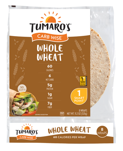 Wholesale Tumaros Low Carb Wraps 8' Wholewhea- Bulk