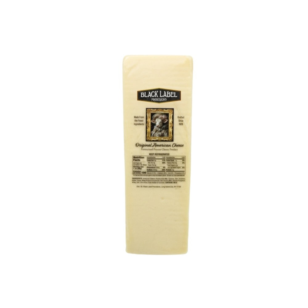 Wholesale Black Label Pr Each Classic White American Cheese- Bulk