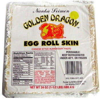 Wholesale Golden Dragon Egg Roll Skin 24oz- Bulk