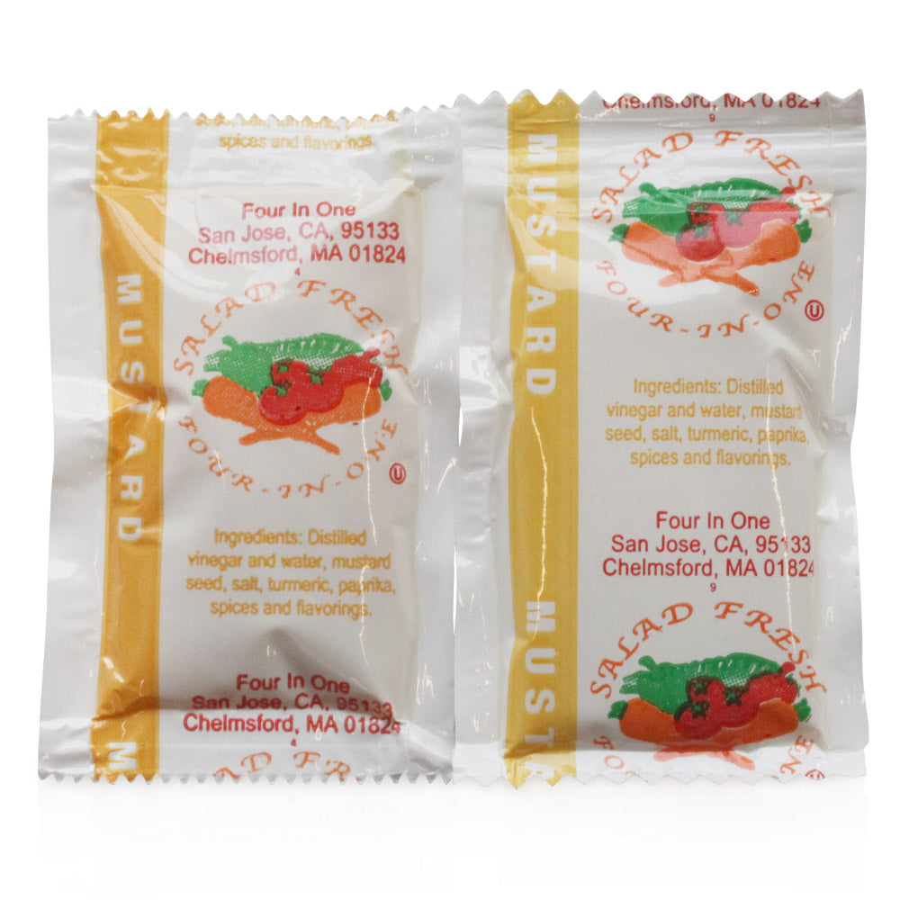 Wholesale Salad Fresh Mustard Packets | 2000 ct- Bulk