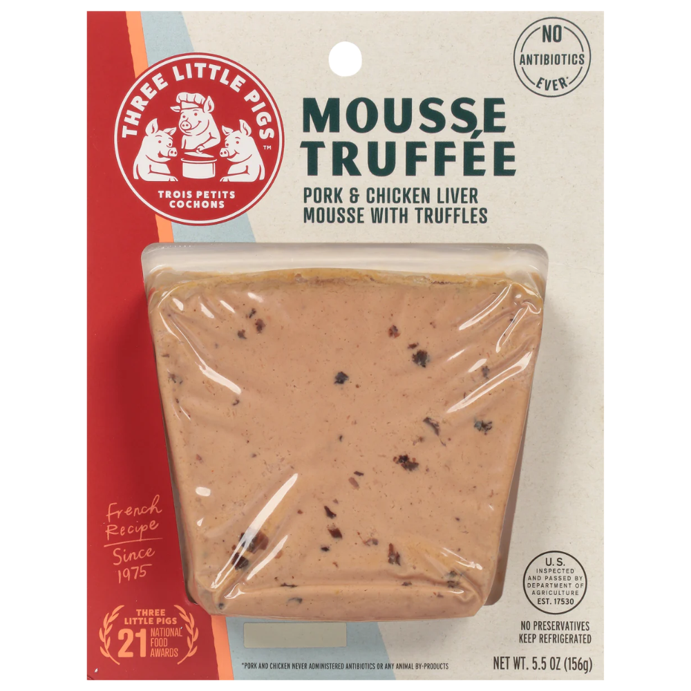 Wholesale Three Pigs Pork & Chicken Liver Mousse With Truffles | 8 oz- Bulk