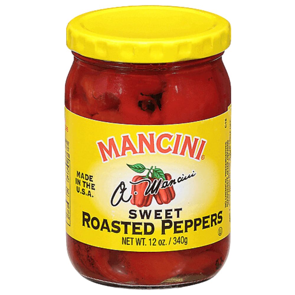 Wholesale Mancini Roasted Sweet Red Peppers In Glass | 12 oz- Bulk