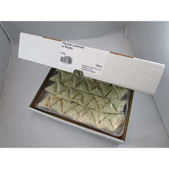 Wholesale Saugatuck Kitchens Fig & Fontina with Lavender in Phyllo Triangle- Bulk