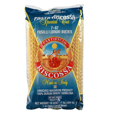 Wholesale Riscossa Long Fusilli Pasta #787 | 17.6 oz- Bulk