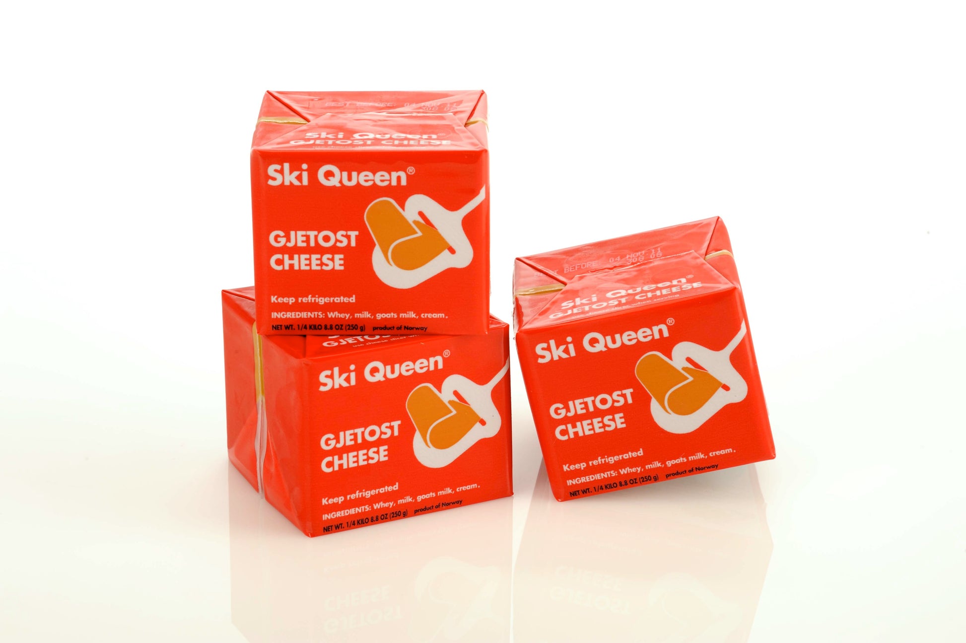 Wholesale Ski Queen Gjetost Red Box 8Oz- Bulk