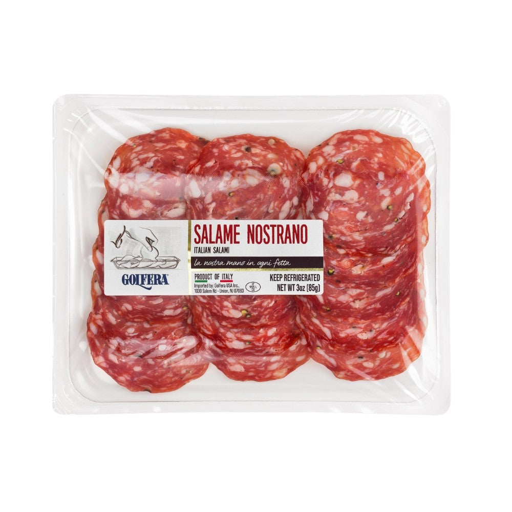Wholesale Golfera Sliced Nostrano Salami | 3 oz- Bulk