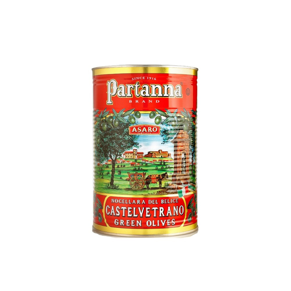 Wholesale Partanna Case Pitted Castelvetrano Olives- Bulk