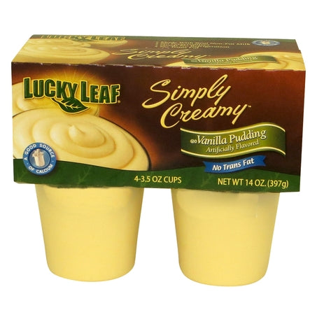 Wholesale Lucky Leaf Each Vanilla Pudding- Bulk