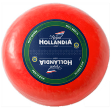 Wholesale Royal Holland Case Holland Red Wax Mild Gouda Cheese- Bulk
